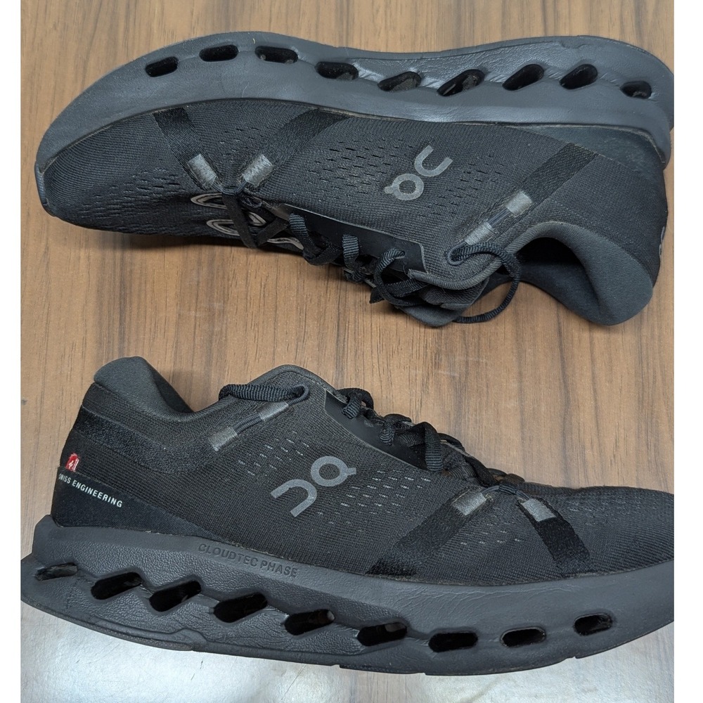 On Cloud Cloud surfer Mens Size 7 Running Shoes Black CloudTec Phase 3MF10121043